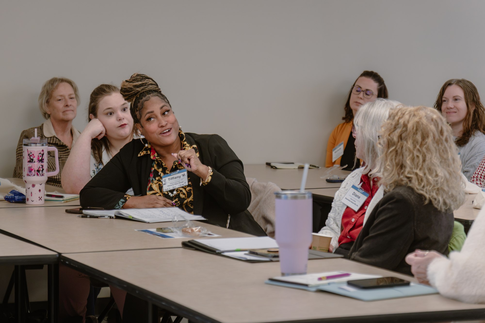 Attendee contributing to a Main Street Maryland breakout discussion